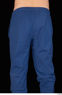 Hamza blue jogging pants dressed thigh 0005.jpg